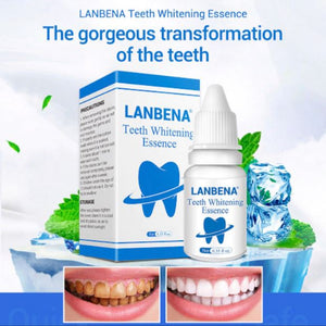 LANBENA Teeth Whitening Essence + 30PCS Cotton Swabs